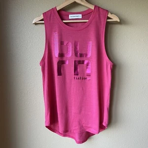Burn Boot Camp Tank Top Pink Foil Women’s Size M Gym HIIT Workouts - Picture 1 of 10