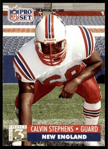 1991 Pro Set Calvin Stephens Rookie New England Patriots #785
