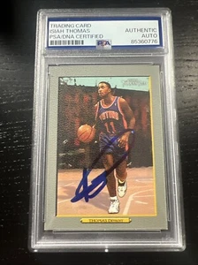 2005-06 Turkey Red Isiah Thomas Auto Autograph Signed Card Rare PSA HOF - Picture 1 of 2