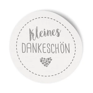 itenga 24x Sticker Aufkleber Kleines Dankeschön Weiß Grau Geschenk Deko 2,5 cm - Bild 1 von 2