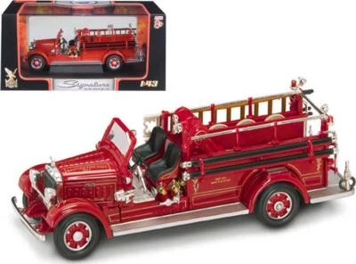 Mack Type 75BX 1935 camión de bomberos rojo 1/43 coche modelo diecast por firma de carretera Foto 1 de 4