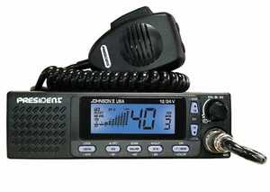 President Johnson II 40-Channel AM CB Radio 12/24v Mobile LCD 3 Color Display - Picture 1 of 1