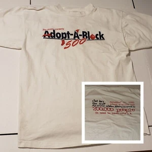 T-shirt The Dream Center Los Angeles ADOPT-A-BLOCK 500 taglia Large - Foto 1 di 12