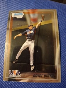 2010 BRYCE BRENTZ BOWMAN CHROME TEAM USA ROOKIE CARD RC #USA-BC3 RED SOX - Picture 1 of 2