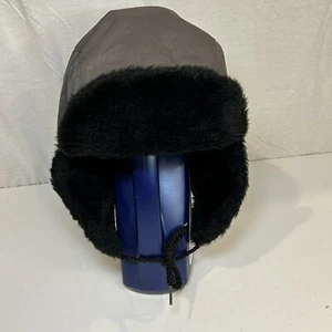 Vintage Duck Trapper Hat Fur Lined Ear Flaps Made In USA - Picture 1 of 6