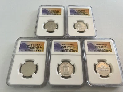 2010-S CLAD NATIONAL PARK QUARTER SET NGC PF70 ULTRA CAMEO - Image 1 of 4