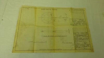 Antiguo plano arte industrial Detroit automotive General Motors 1944 12"x18" Foto 1 de 4