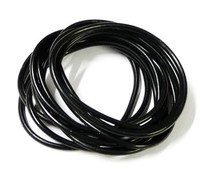 12x GUMMY JELLY RUBBER BANGLE SHAG BANDS FRIENDSHIP Black (Punk Goth Emo Club)