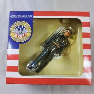 One Marine in Uniform American Heroes Ornament Box Vintage Patriotic Military - Picture 1 of 13