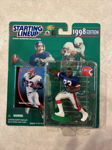 1998 Starting Lineup Figure Antowain Smith Buffalo Bills University of Houston Cover