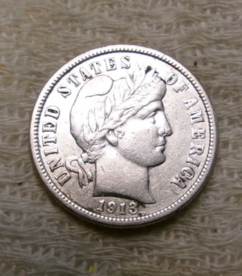 1913 P Silver Barber Dime EXTREMELY NICE #BAC - Image 1 of 2