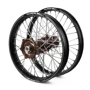 Husqvarna FC 250 2014 Wheel Set Black Excel A60 SNR MX Rims Mag Talon Hubs 21/19 - Picture 1 of 2