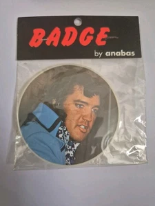 Elvis Presley Anabas 3" Pin Anstecker Vintage 70er Jahre Neu Versiegelt - Bild 1 von 7