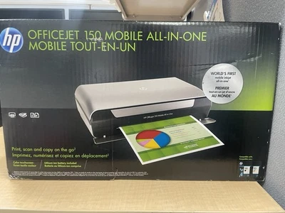 HP HPCN550A OfficeJet 150 Mobile All-In-One Inkjet Printer - Black - Image 1 of 3