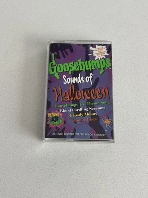 Vintage 1996 GOOSEBUMPS RL STINE Sounds of Halloween Cassette Jack Black - Image 1 of 4
