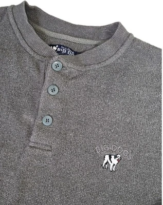 Vintage Big Dog Sweater Mens Big & Tall Small Grey 3 Button - Image 1 of 4