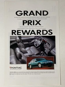 Pontiac Grand Prix 1994 anuncio impreso recompensas - Imagen 1 de 2