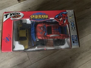Vintage Spider-Man Monster Jam Tyco RC Car 2002 With Crash Car Ramp Included - Picture 1 of 5