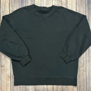 Lululemon Sweatshirt City Crew Pullover 2XL Men Black Stretch Performance Active - Picture 1 of 6