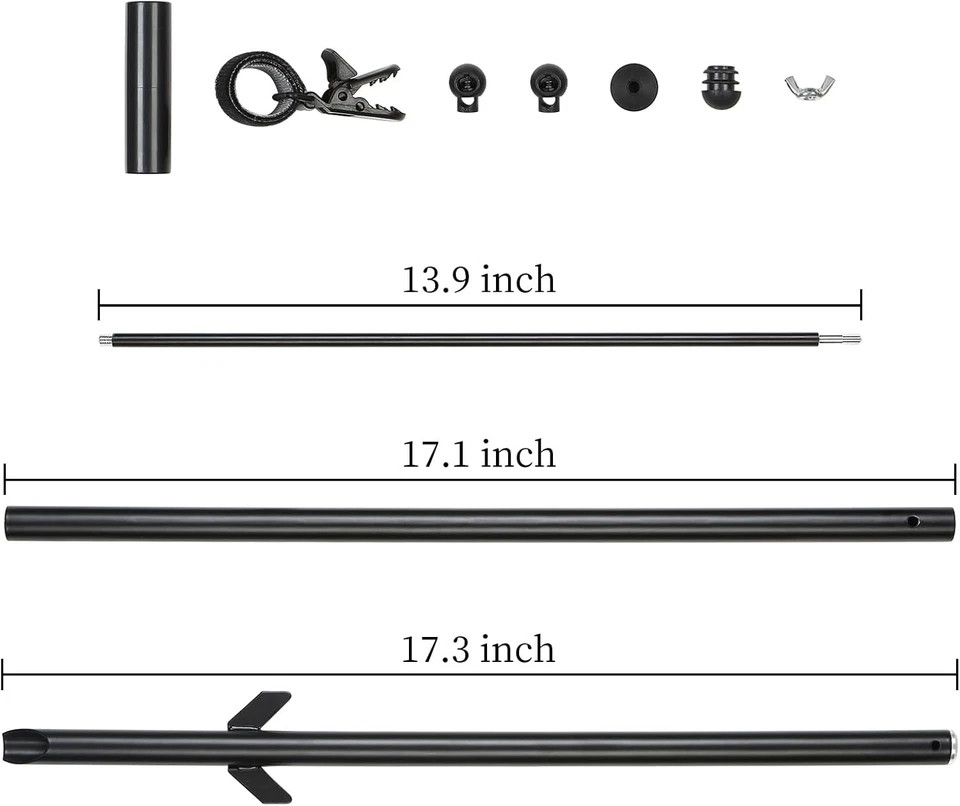 35.8 inch Garden Flag Pole Stand Holder Premium Yard Flag Holder with Clip an... - Image 1 of 4