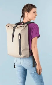 Rolltop Rucksack Backpack Medium Damen Herren Wasserfester Rucksack Laptop - Bild 1 von 8