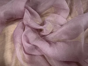 Lightweight Rayon Chiffon Crepe Fabric, Per Metre - Plain - Mauve - Picture 1 of 3