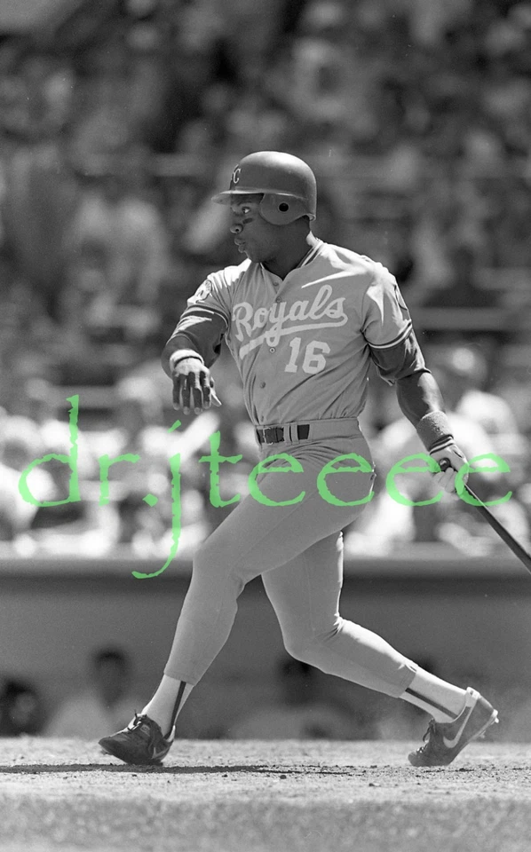 Negativo de béisbol Bo Jackson Kansas City Royals 1987 - 35 mm Foto 1 de 1