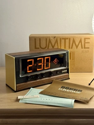Lumitime KT-209 Vintage Alarm Clock Excellent Condition W Original Packaging - Image 1 of 4