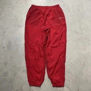 Pantalones de chándal Nike de colección para hombre XXL rojo blanco etiqueta años 90 cortavientos cremallera forrados de nailon - Imagen 1 de 20