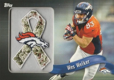2013 Topps Ribbons Camo Team Logo #PR-WW Wes Welker - Image 1 of 2