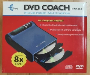 EZ Dupe DVD COACH EZD880 Ultra Slim Portable DVD/CD Duplicator - Photo 1/2