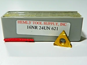 10 PIECES of CLEVELAND TWIST DRILL, 16NR 24UN 621 CARBIDE INSERTS H364 - Picture 1 of 9