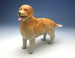 Golden Retriever Harz Hundefigur 7" hoch stehende lebensechte Statue Japan Neu - Bild 1 von 13