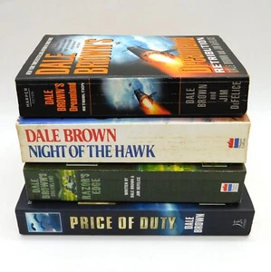 Dale Brown Military Thriller Book Bundle Night of the Hawk Dreamland Retribution - Picture 1 of 13