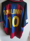  2003-2004 Barcelona Ronaldinho 10 Home Football Shirt Size XL mans /34659