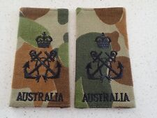 Genuine Pair SRI Petty Officer Epaulettes Camouflaged Australian Navy RAN