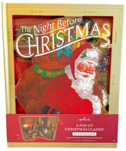Hallmark The Night Before Christmas Jumbo Pop Up Book with Light & Sound - Picture 1 of 2