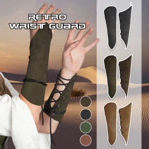 Mittelalterliche Retro Armwächter Cosplay Requisiten Leder Ritter Armband Dekor - Bild 1 von 14