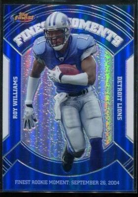2007 Topps Finest - Veteran Finest Moments #VFM-RW Roy Williams /299 Lions - Image 1 of 3