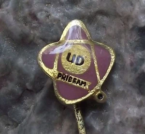 Vintage Uranium Mines of Pribram Atom Atomic Symbol Electron Nucleus Pin Badge - Picture 1 of 6