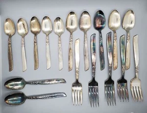Oneida Community South Seas Pattern Silverplate Flatware Lot 17 pc Lot - Picture 1 of 5