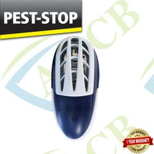 Enchufe eléctrico UV Bug Zapper Moscas Mosquitos Asesino de Insectos UV LED Luz nocturna Reino Unido - Imagen 1 de 1