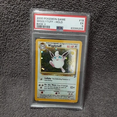 2000 Pokemon Base Set 2 II Wigglytuff Holo #19 PSA 5 EX - Image 1 of 2