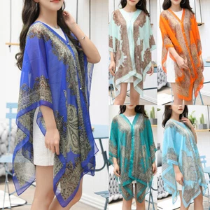Mujeres Poncho para Cubrir Playa Ropa de Playa Vestido Bikini Traje de Baño Caftán Top Verano EE. UU. - Imagen 1 de 26