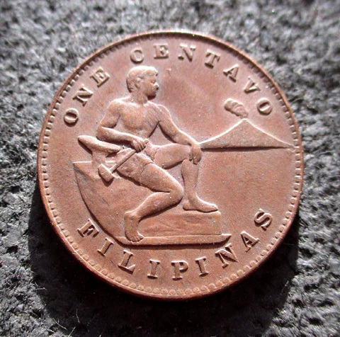 OLD ONE CENTAVO 1944 S COIN OF PHILIPPINES WORLD WAR II Ag Cover