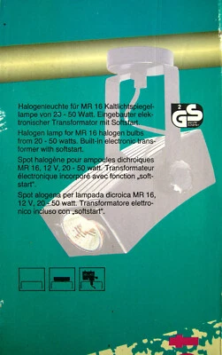 Theater/ Bühnen-Strahler 3-Phasen weiß 50W MR16; EUROSPOT 50; ungenutzt - Bild 1 von 4