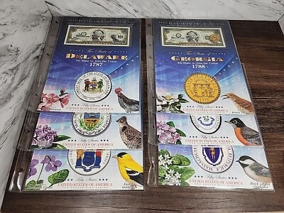 ☆LOT-6☆ ~DELAWARE STATE - U.S COLORIZED $2 BANK NOTE UNCIRCULATED BILL~ ☆LOOK☆ - Image 1 of 4