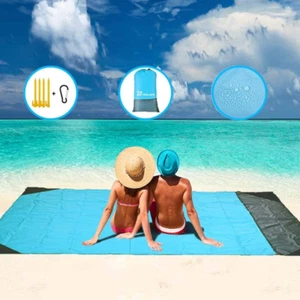 Sandfree Beach Blanket, Oversized Waterproof Sandproof Picnic Blanket, Quick Dry - Picture 1 of 8
