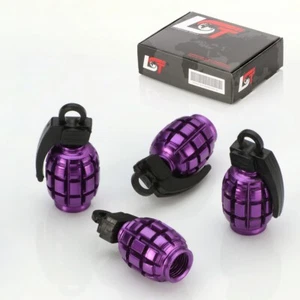 4x VENTILKAPPE REIFENVENTIL GRANATE LILA FÜR PKW LKW MOTORRAD FAHRRAD QUAD KFZ - Bild 1 von 3