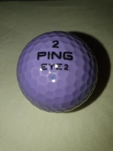 PING EYE PURPLE AND WHITE GOLF BALL - Picture 1 of 3